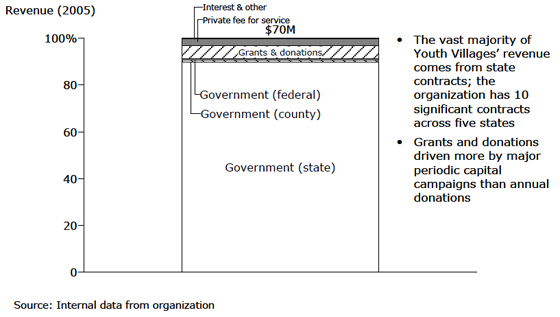 Youth Villages: Revenue - 2005 Youth Villages: Revenue - 2005