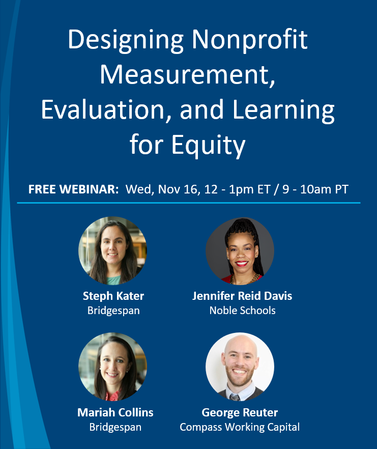 Designing Nonprofit Measurement, Evaluation, and Learning for Equity Image