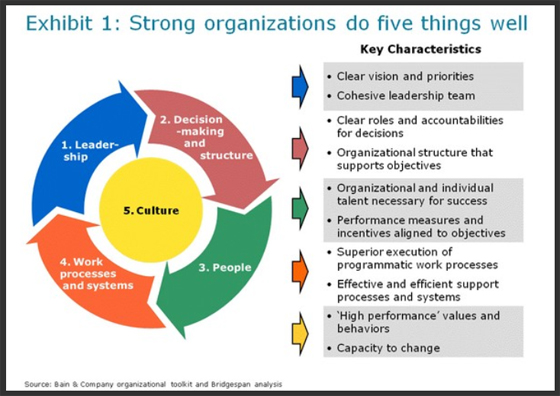 Annual Ripe beside Key Elements of Effective Organizations: Bridgespan's Organization Wheel |  Bridgespan