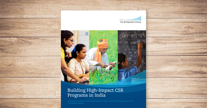 Building High-Impact CSR Programs in India | Bridgespan