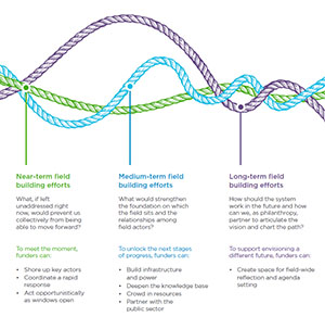 Thumbnail of questions to as when field building across timescales