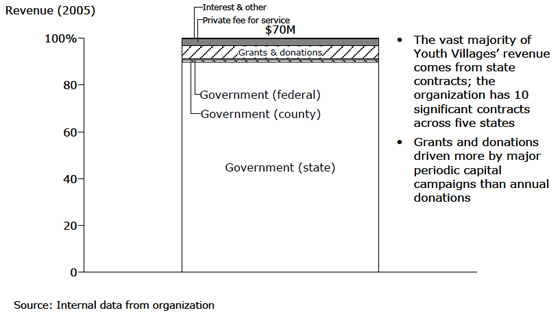 Youth Villages: Revenue - 2005