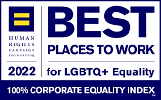 Human Rights Campaign LGBTQ Best Places to Work 2022 Award