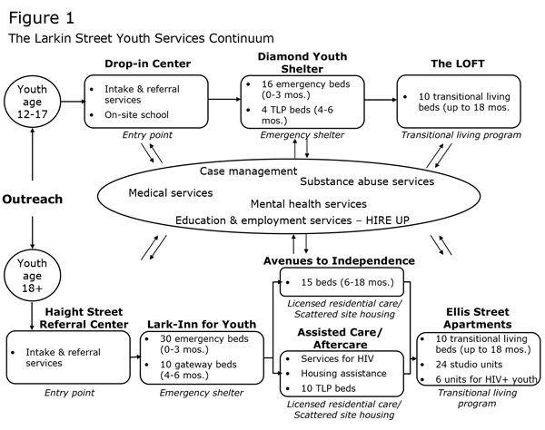 Figure 1: The Larkin Street Youth Services Continuum