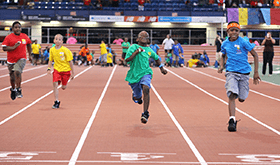 Children running