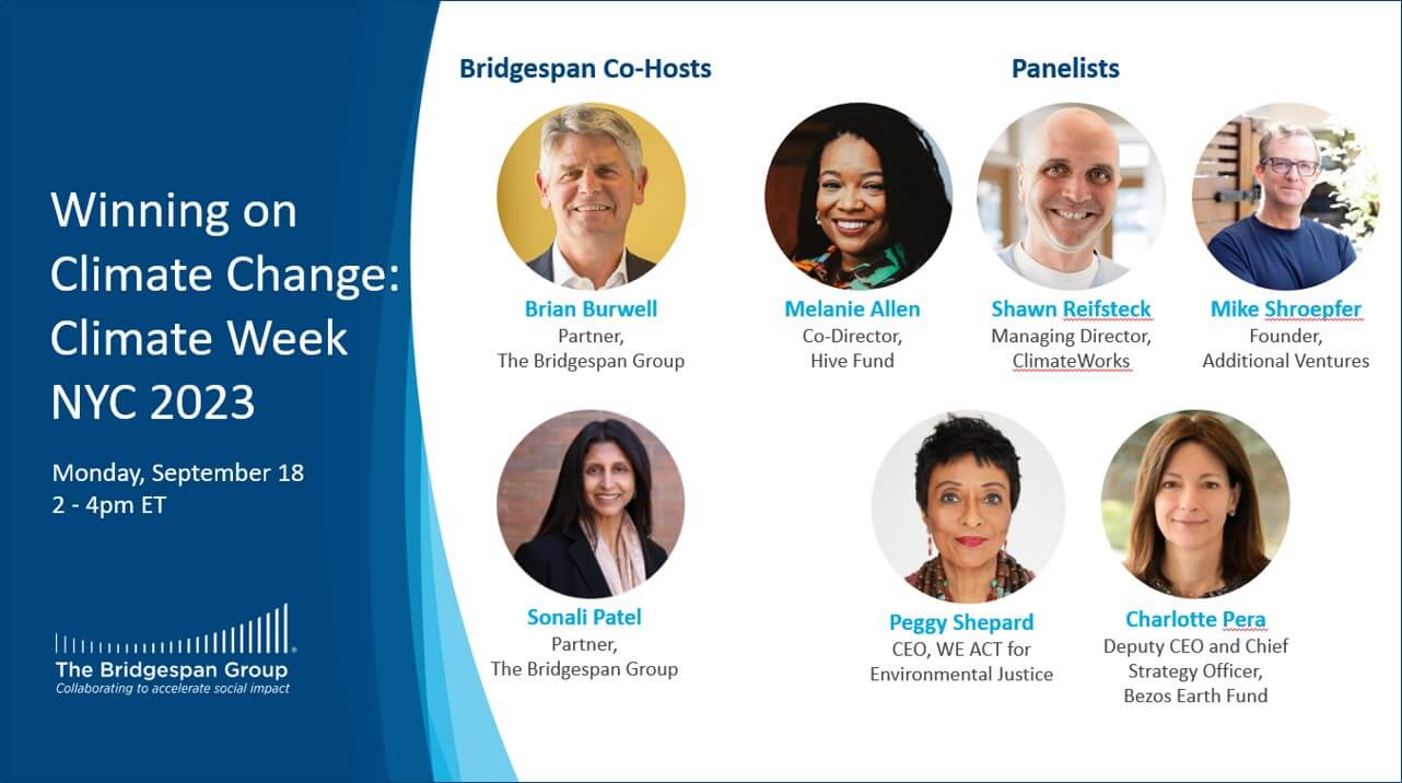 winning on climate change 2023 climate week panelists